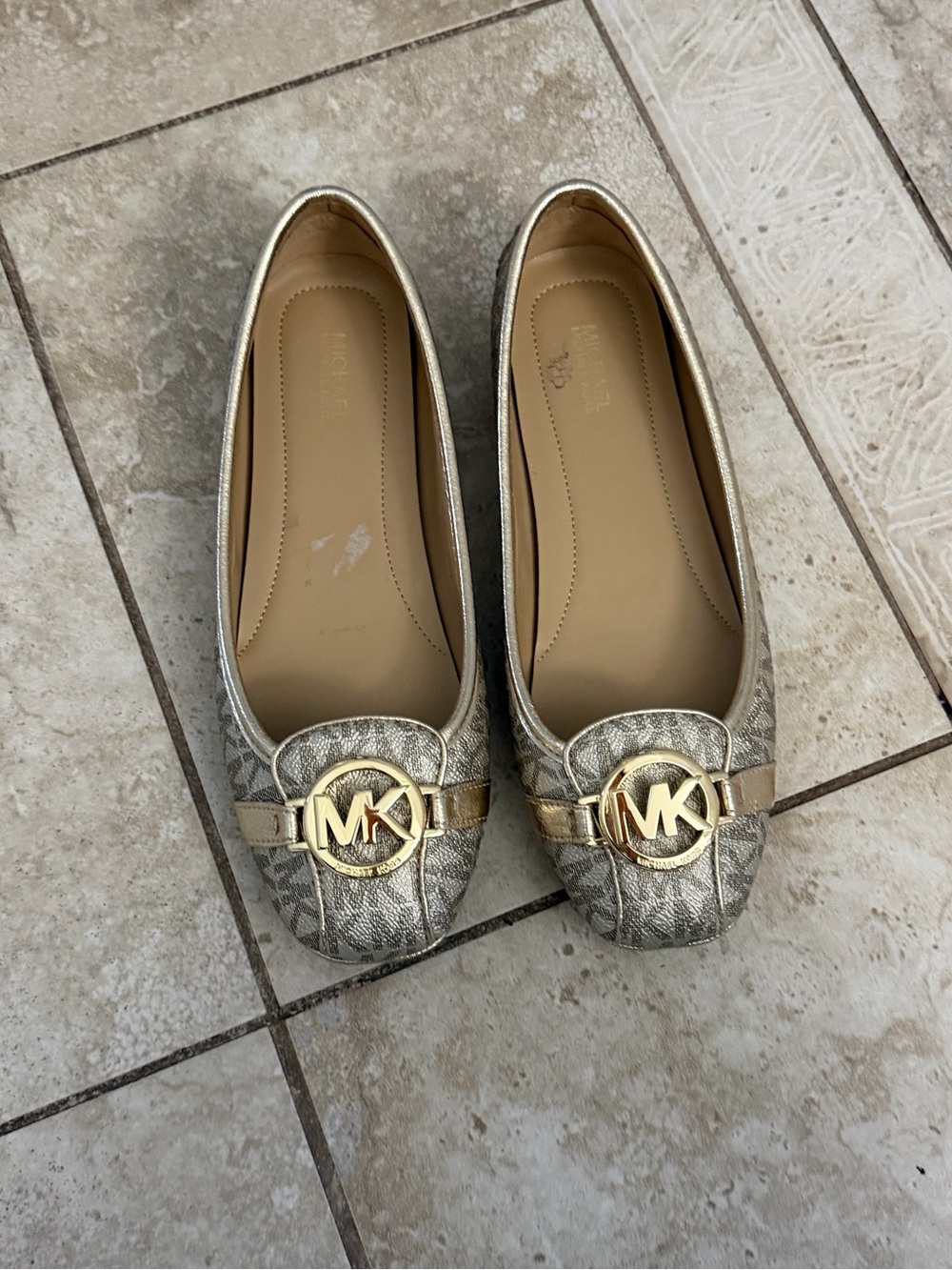 Michael Kors Women's Gold Fulton Moccasin